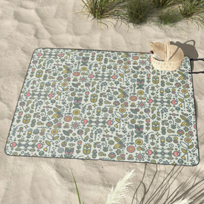 36dot Flower Garden Picnic Blanket