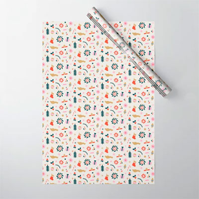 holiday pop wrapping paper