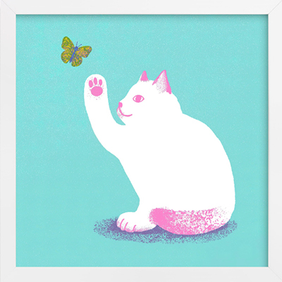 kristiina almy illustrated kitten and butterfly