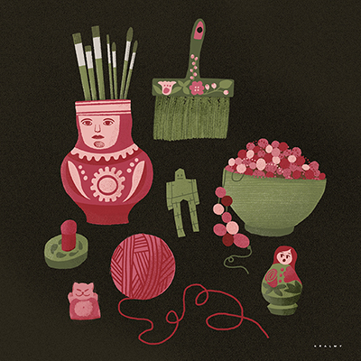 kristiina almy still life illustration